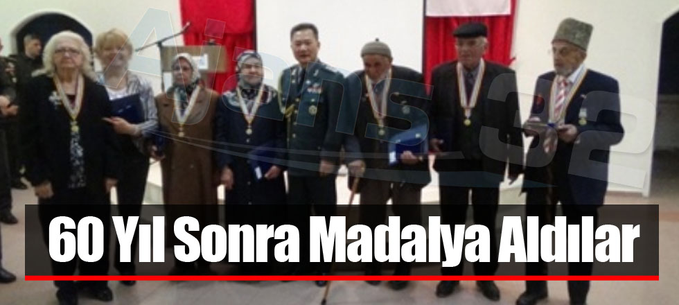 60 Yıl Sonra Madalya Aldılar