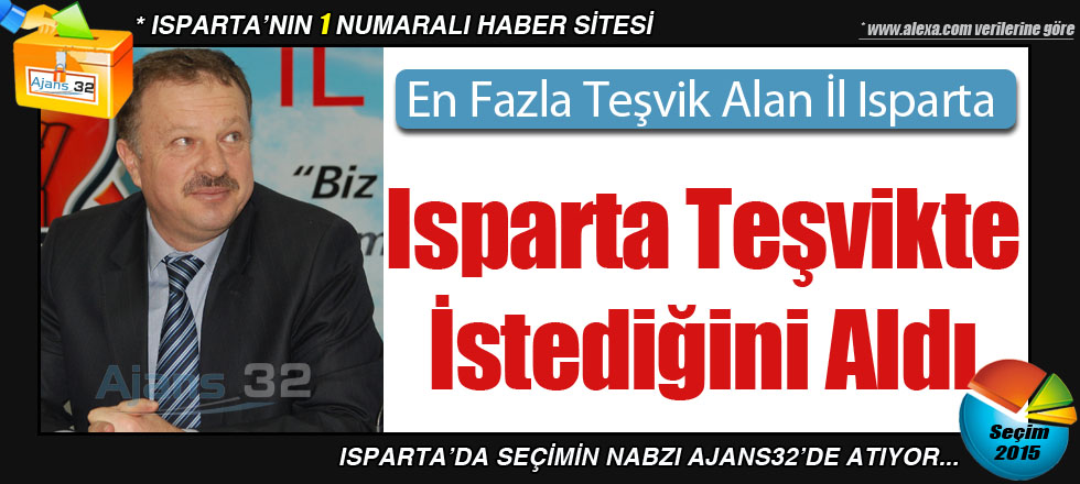 Recep Özel: "Isparta Teşvikte İstediğini Aldı"