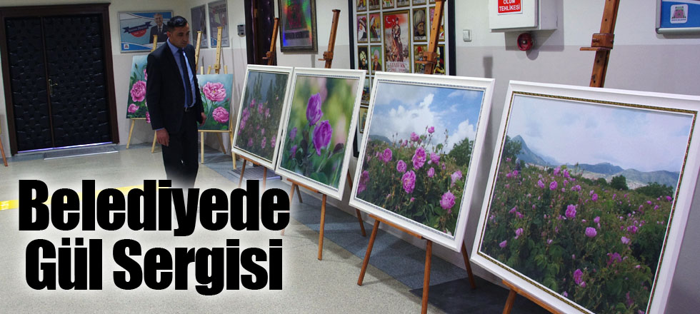 Belediyede Gül Sergisi
