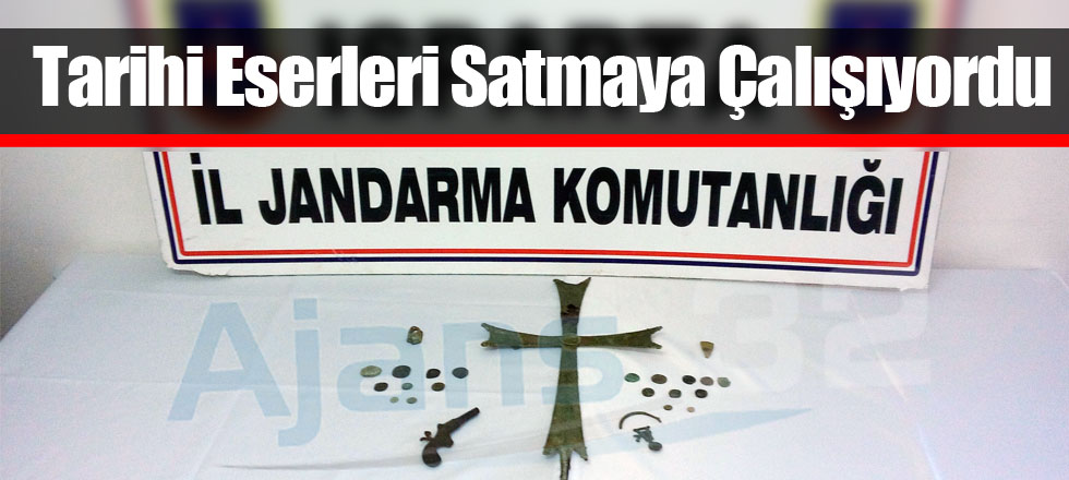 Tarihi Eserleri Satmaya Çalışıyordu