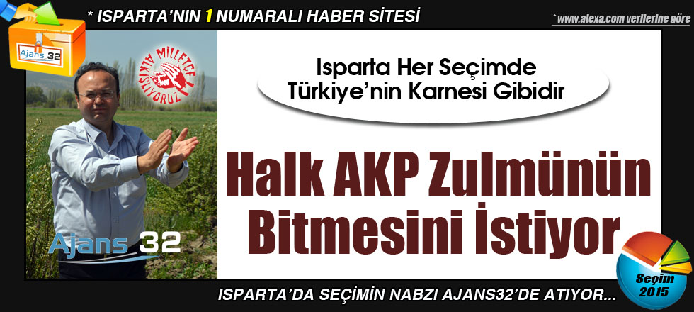 Isparta AKP Zulmünün Bitmesini İstiyor