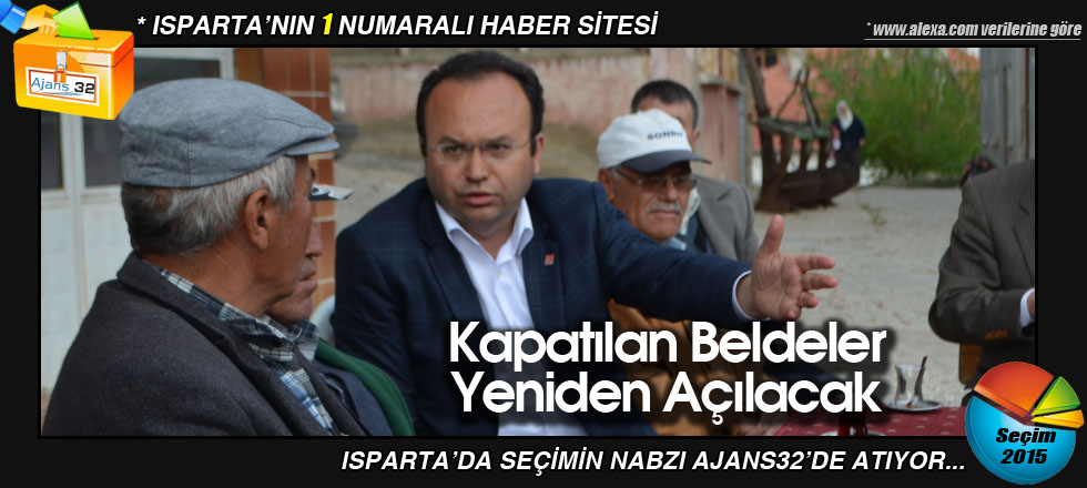 Kapatılan Beldeler Yeniden Açılacak