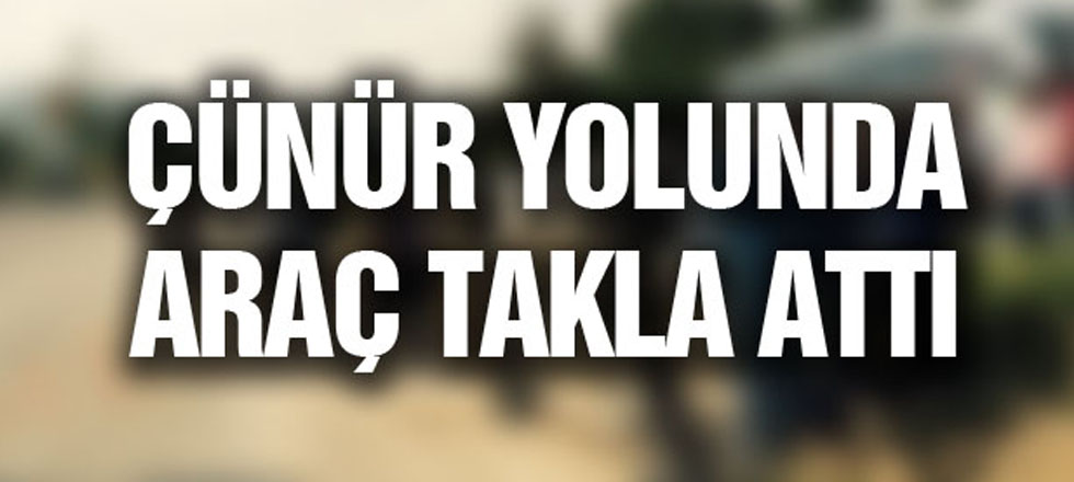 Çünür Yolunda Araç Takla Attı