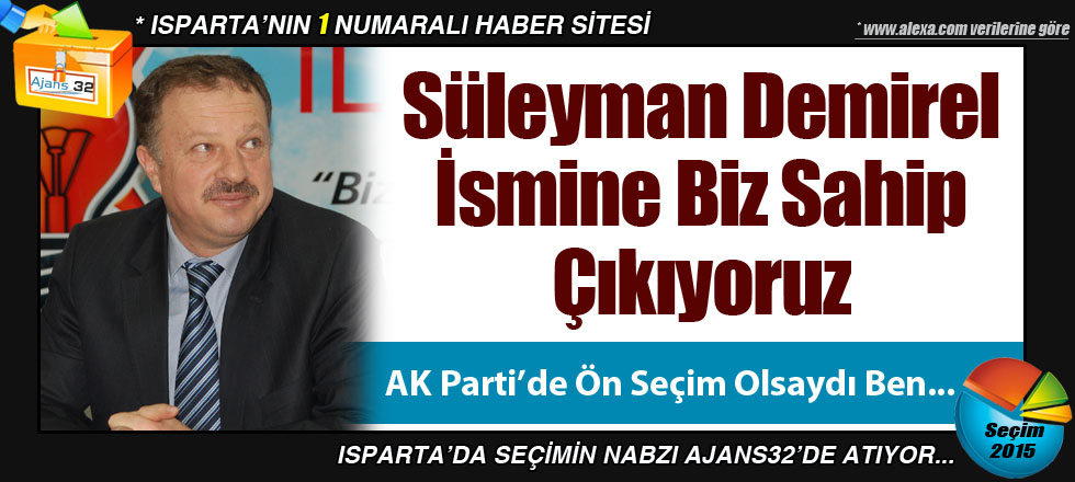 Recep Özel; AK Parti'de Ön Seçim Olsaydı Ben...