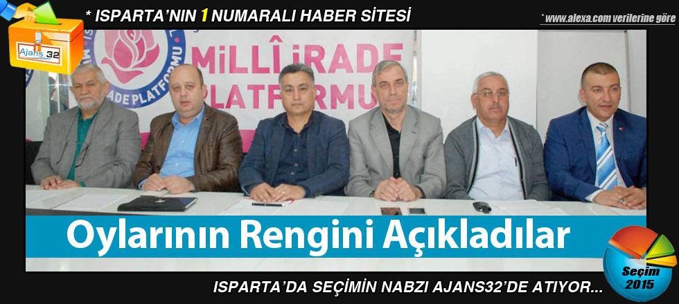 Oylarının Rengini Açıkladılar