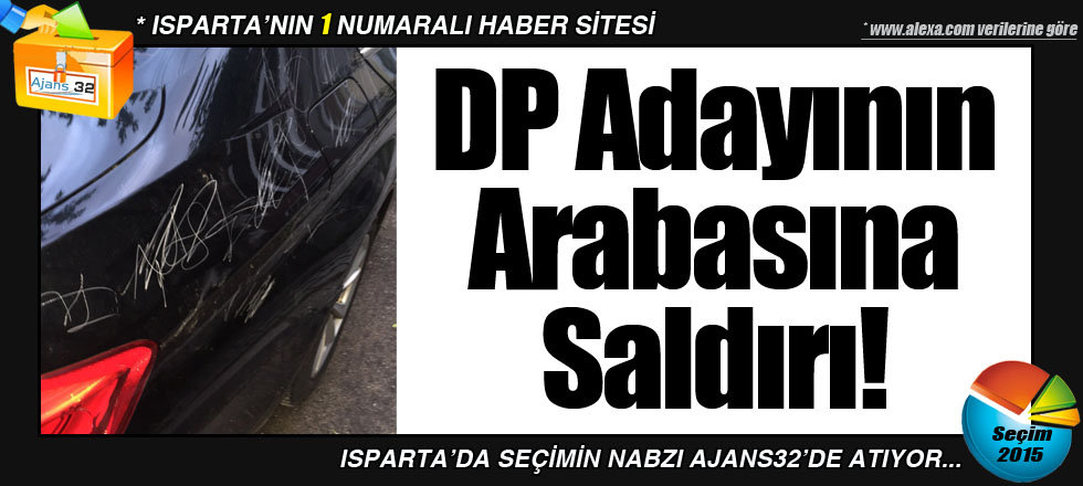 DP Adayının Arabasına Saldırı!