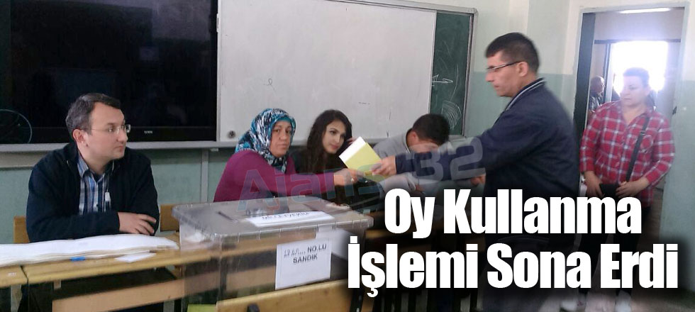 Oy Kullanma İşlemi Sona Erdi