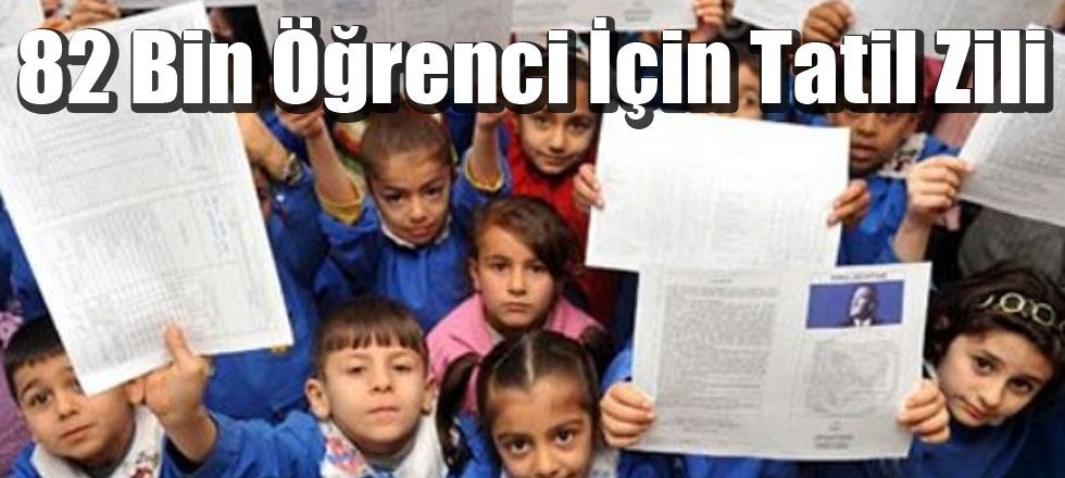 82 Bin Öğrenci İçin Tatil Zili