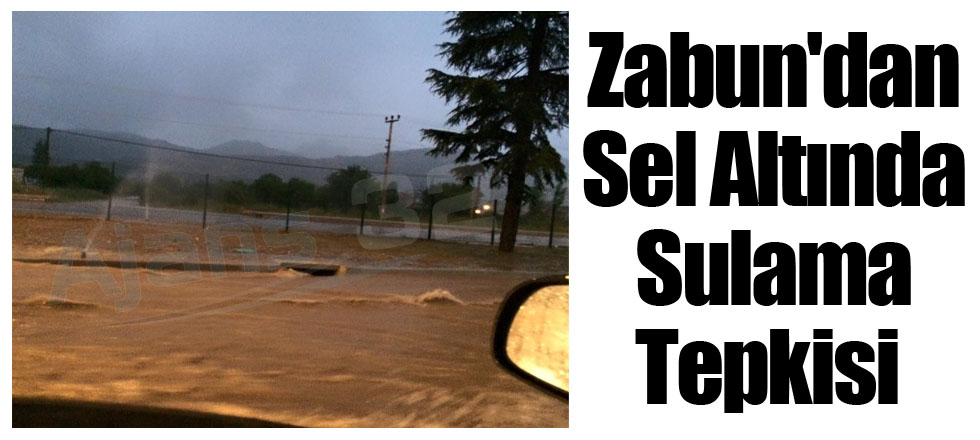 Zabun'dan Sel Altında Sulama Tepkisi