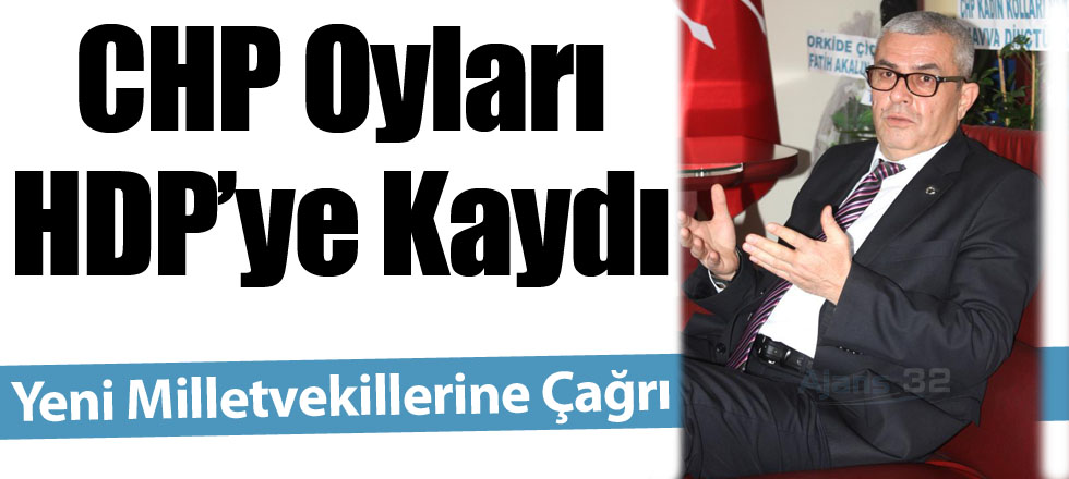 CHP Oyları HDP'ye Kaydı