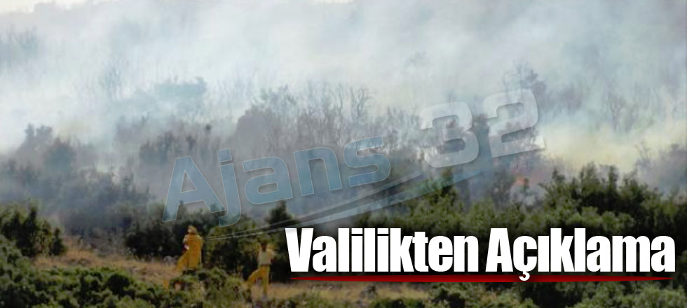 Valilikten Açıklama