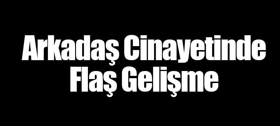 Arkadaş Cinayetinde Flaş Gelişme