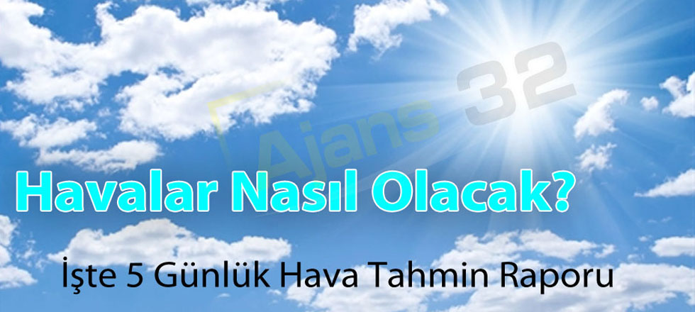 İşte 1 Haftalık Hava Durumu
