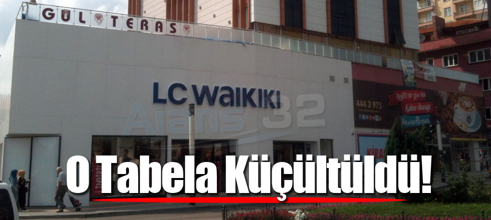 O Tabela Küçültüldü!