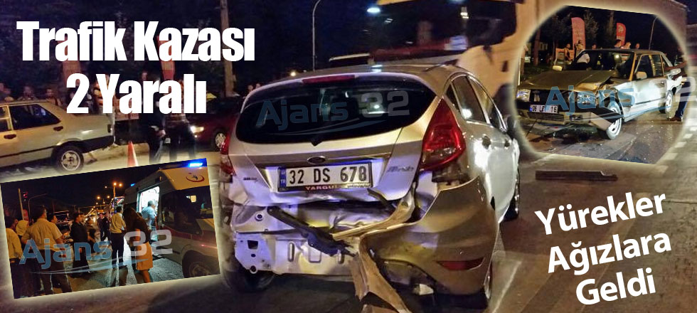 Trafik Kazası: 2 Yaralı