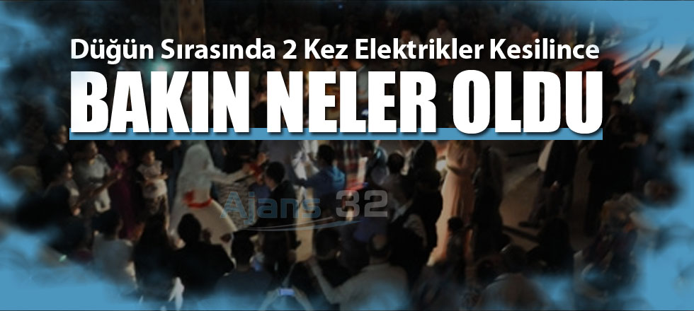 Düğün Sırasında Elektirkler Kesilince Bakın Neler Oldu