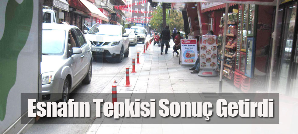 Esnafın Tepkisi Sonuç Getirdi
