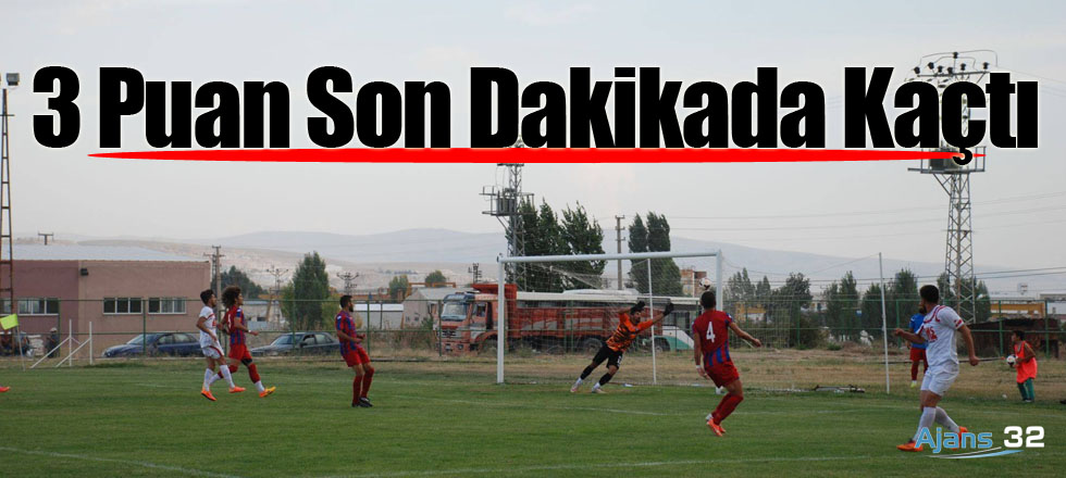 3 Puan Son Dakikada Kaçtı