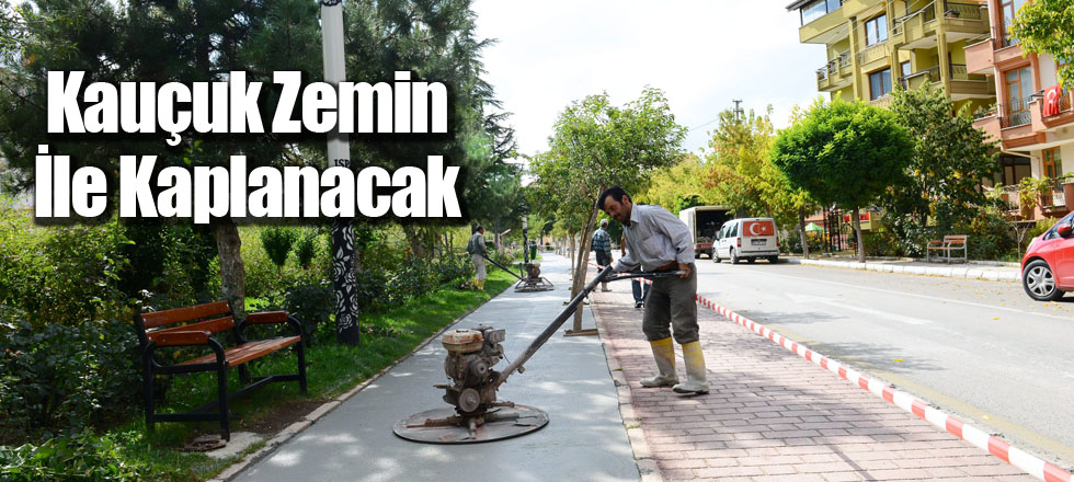 Kauçuk Zemin İle Kaplanacak