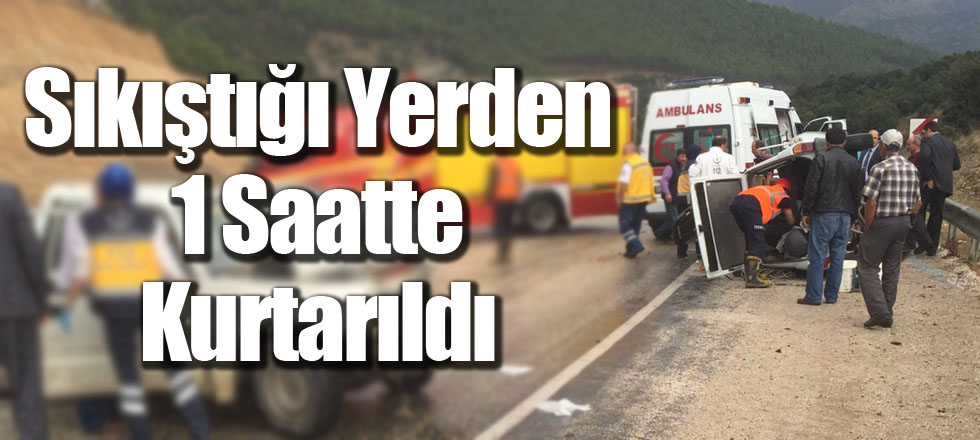 Sıkıştığı Yerden 1 Saatte Kurtarıldı