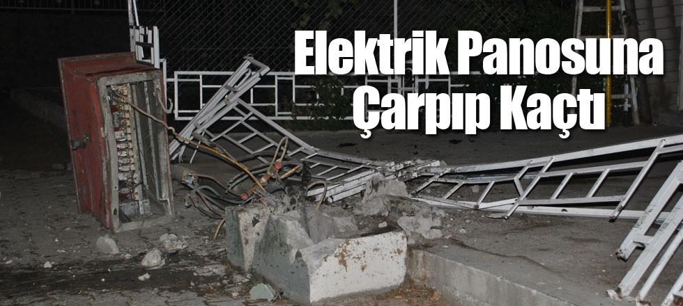 Elektrik Panosuna Çarpıp Kaçtı