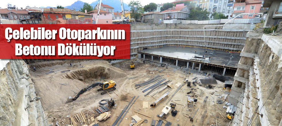 Çelebiler Otoparkının Betonu Dökülüyor