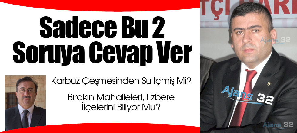 Sadece Bu 2 Soruya Cevap Ver