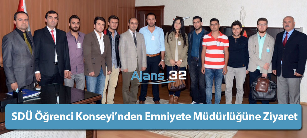 SDÜ Öğrenci Konseyi’nden Isparta Emniyete Müdürlüğüne Ziyaret