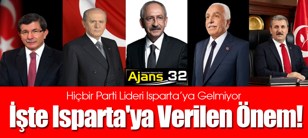 İşte Isparta'ya Verilen Önem!