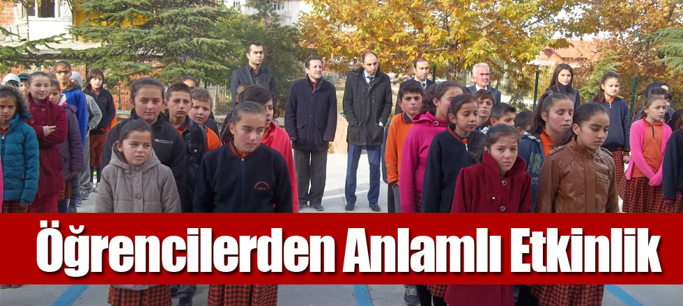 Öğrencilerden Anlamlı Etkinlik