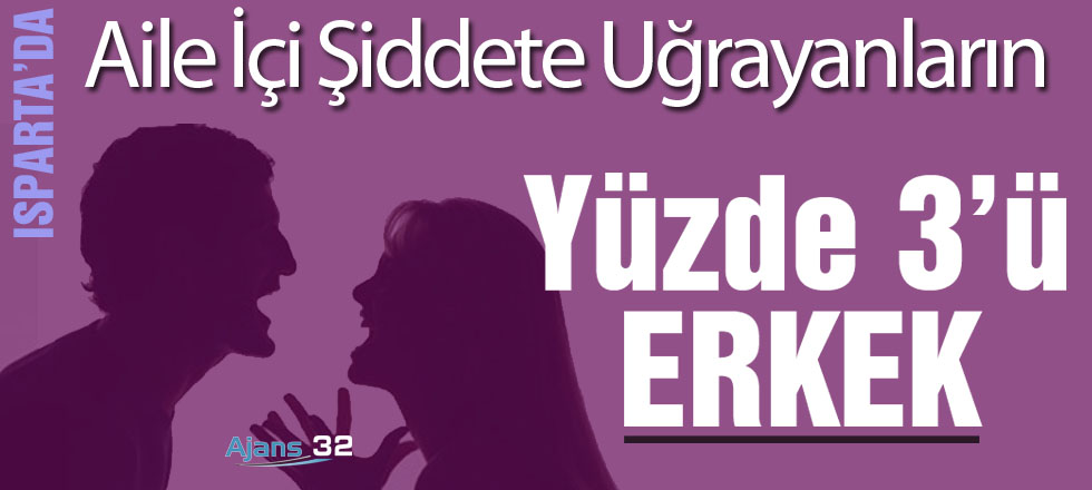 Isparta'da Aile İçi Şiddete Uğrayanların Yüzde3'ü Erkek