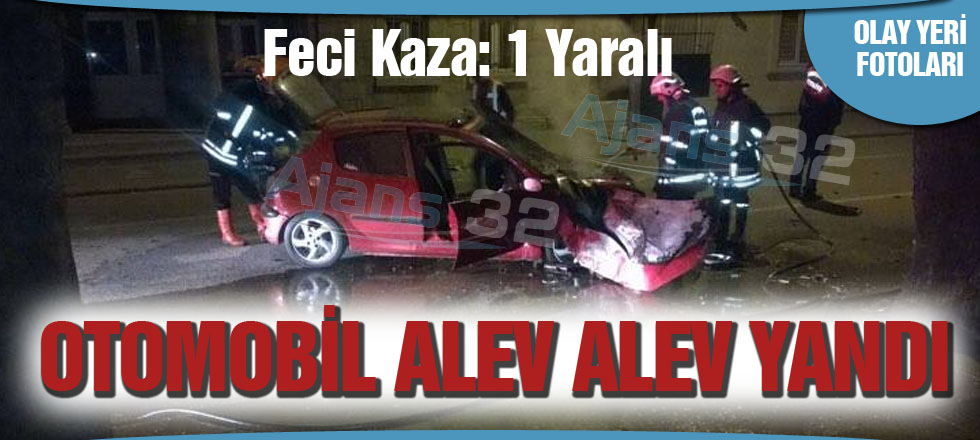 Otomobil Alev Alev Yandı