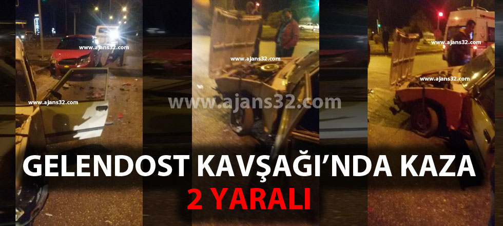 Gelendost Kavşağı’nda Kaza: 2 Yaralı