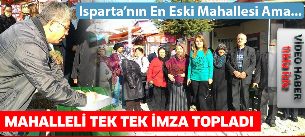 Mahalleli İmza Topladı