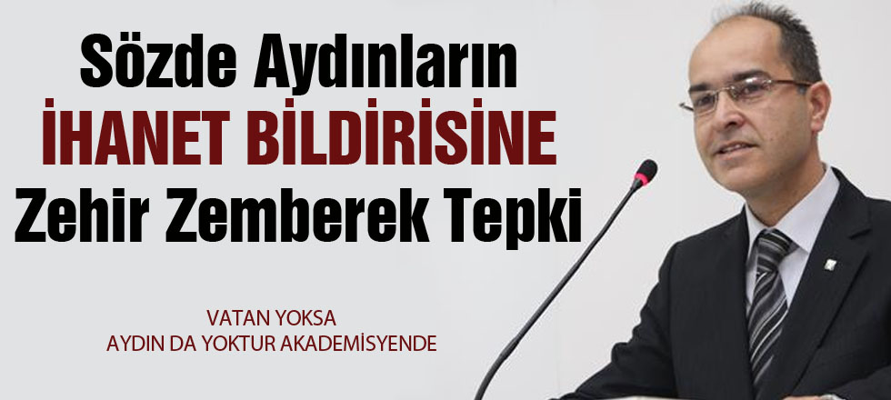 İhanet Bildirisine Zehir Zemberek Tepki