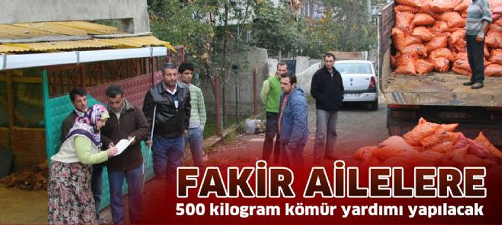 Fakir Ailelere Kömür Yardımı