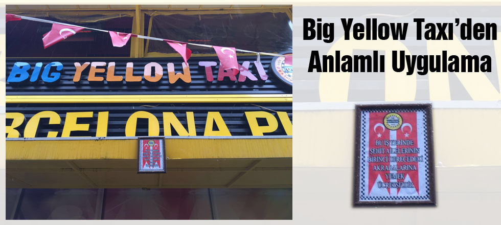 Big Yellow Taxı'den Anlamlı Uygulama