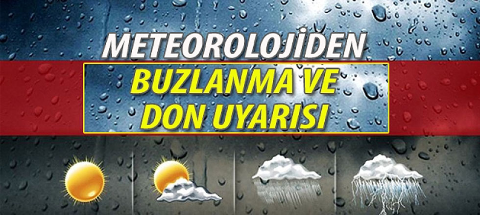 Meteorolojiden Don Uyarısı