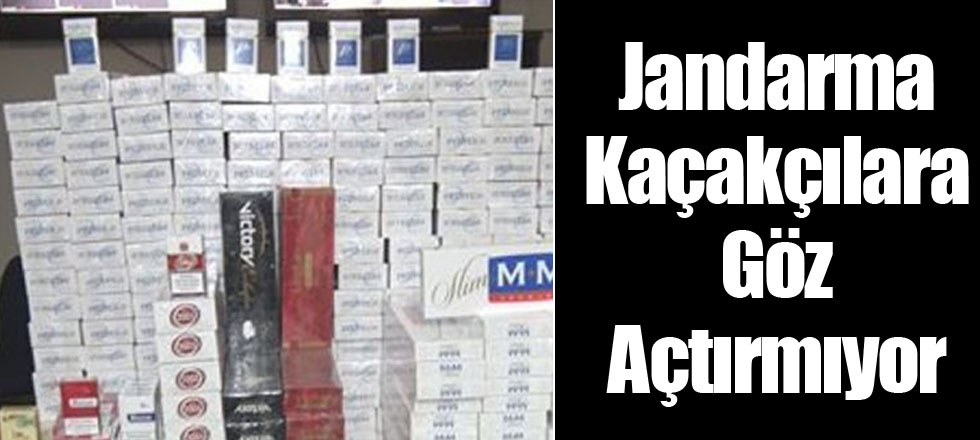 Jandarma Kaçakçılara Göz Açtırmıyor