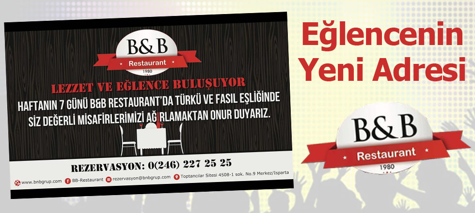 Eğlencenin Yeni Adresi B&B Bar-Pub-Restaurant