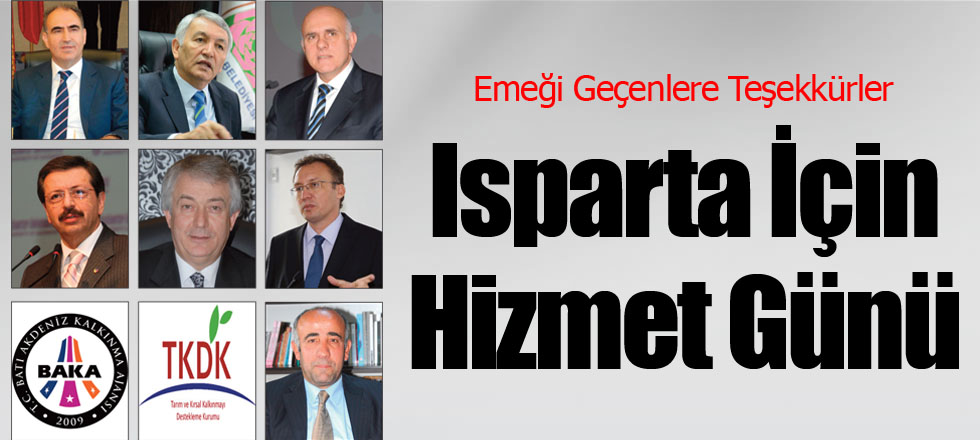 Isparta İçin Hizmet Günü