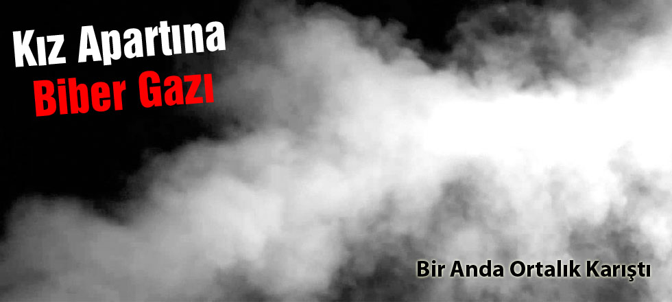 Kız Apartına Biber Gazı