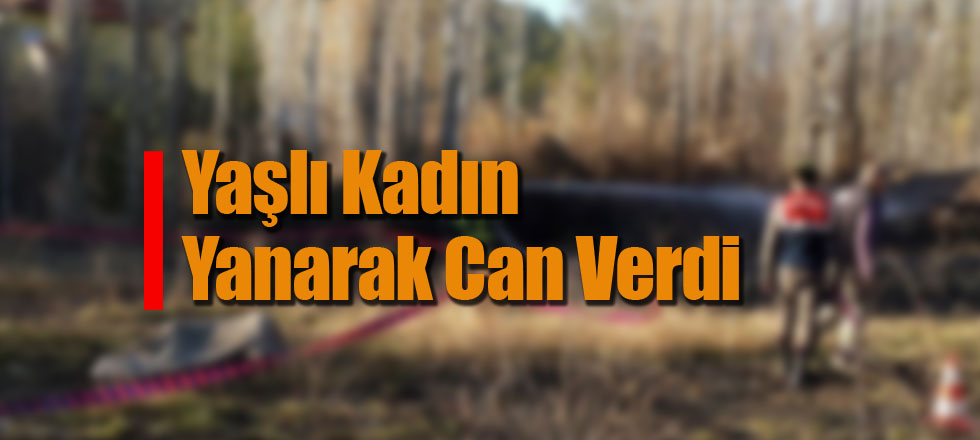 Yaşlı Kadın Yanarak Can Verdi