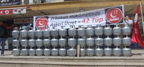 Saadet Partisi Isparta'da Tüp Hesabı Yaptı