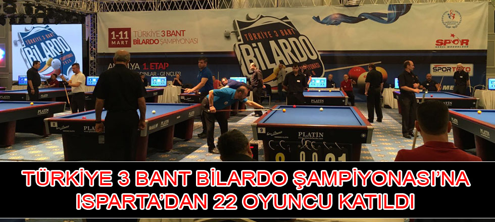 Isparta'dan Şampiyonaya  22 Oyuncu Katılıyor