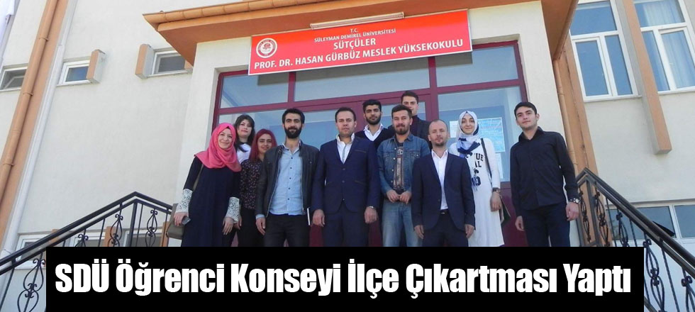 SDÜ Öğrenci Konseyi İlçe Çıkartması Yaptı