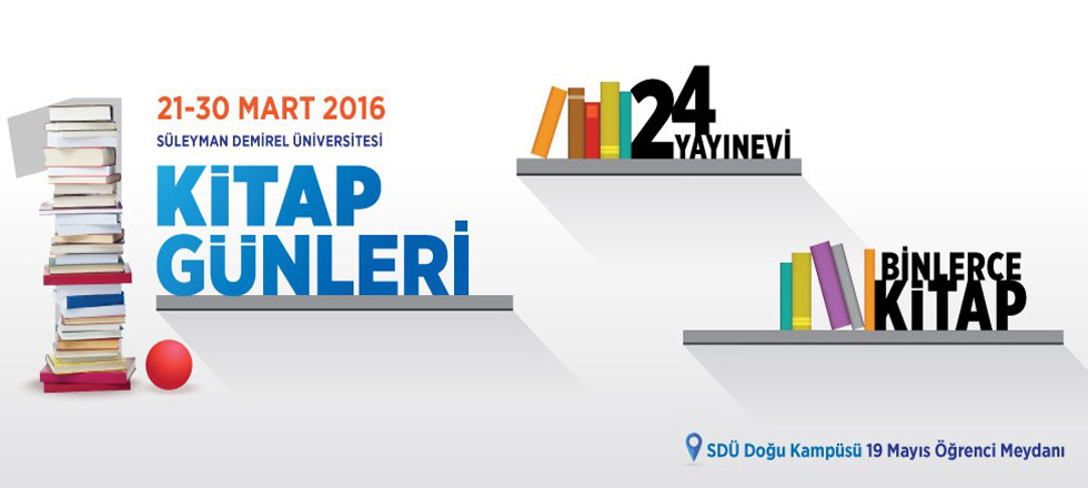 1. SDÜ Kitap Günleri" Başlıyor
