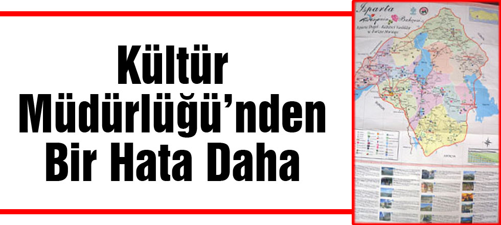 Kültür Müdürlüğü'nden Bir Hata Daha