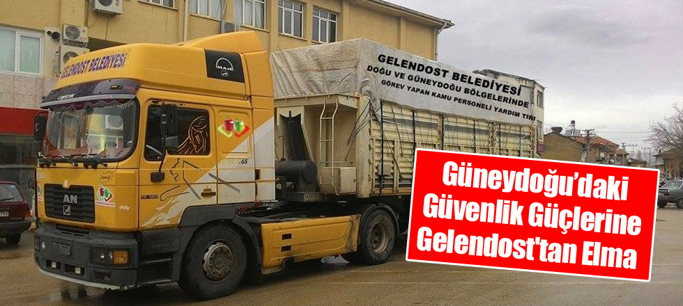 Güneydoğu'daki Güvenlik Güçlerine Gelendost'tan Elma