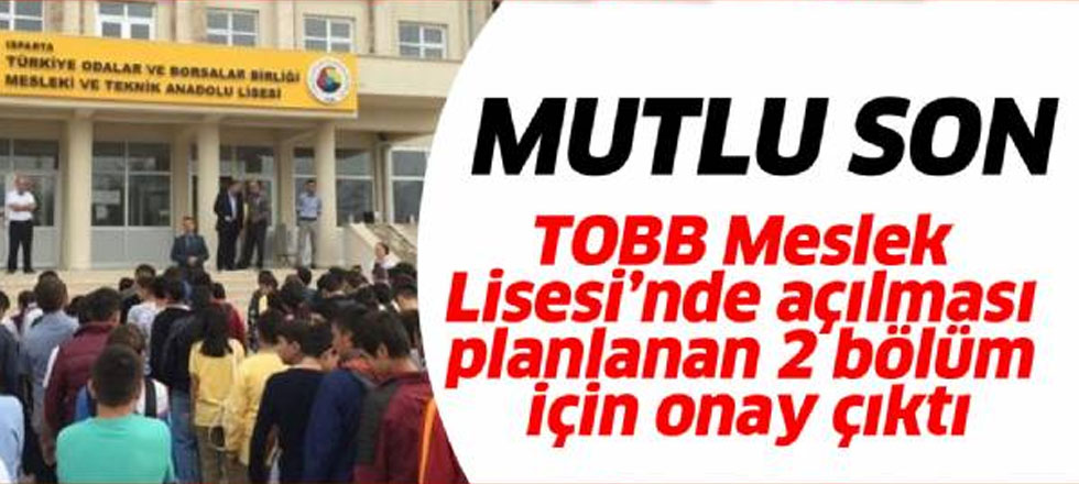 TOOB Meslek Lisesi'nde Mutlu Son